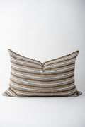 Linen Cushion Cover - Brown Block Print
