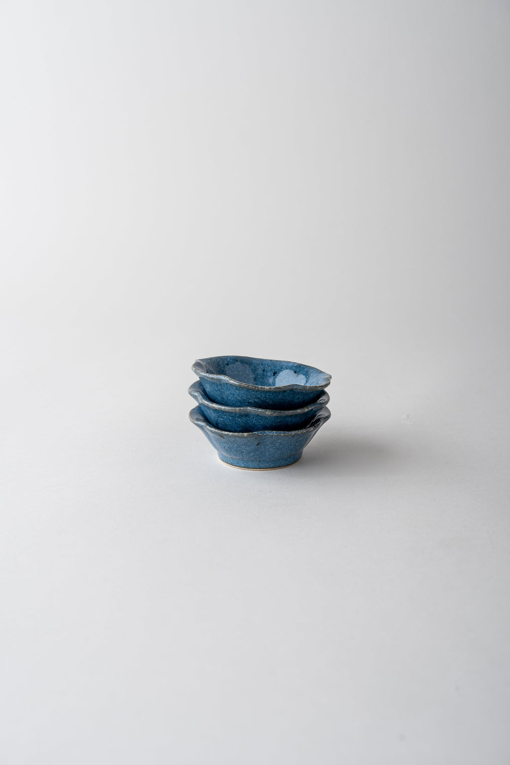 June Mino Ware Flower Bowl - Mini - Blue
