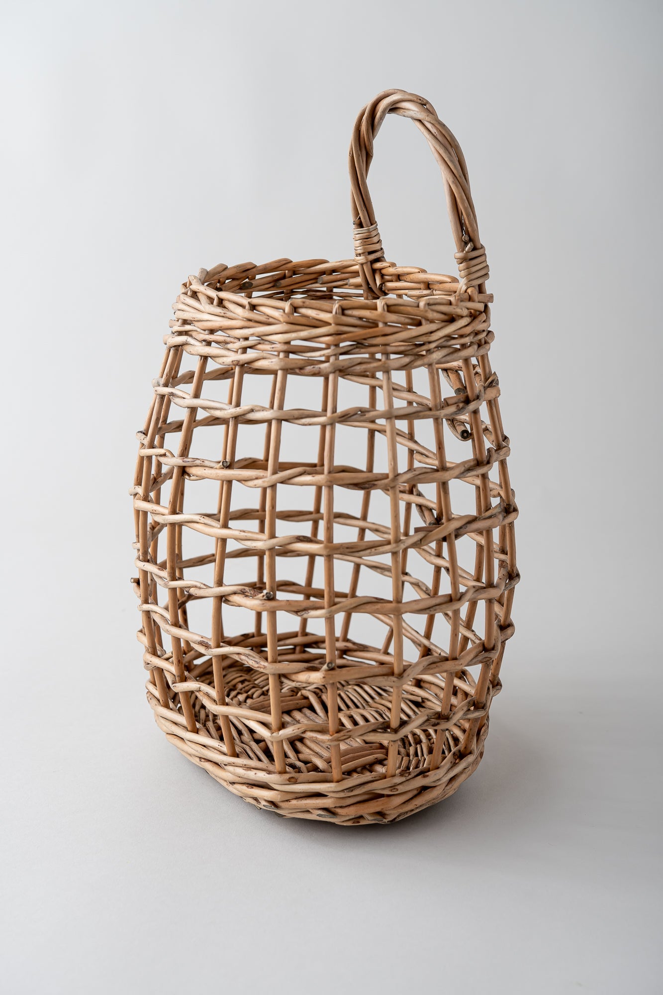 June Open Weave Wall Hanging Basket