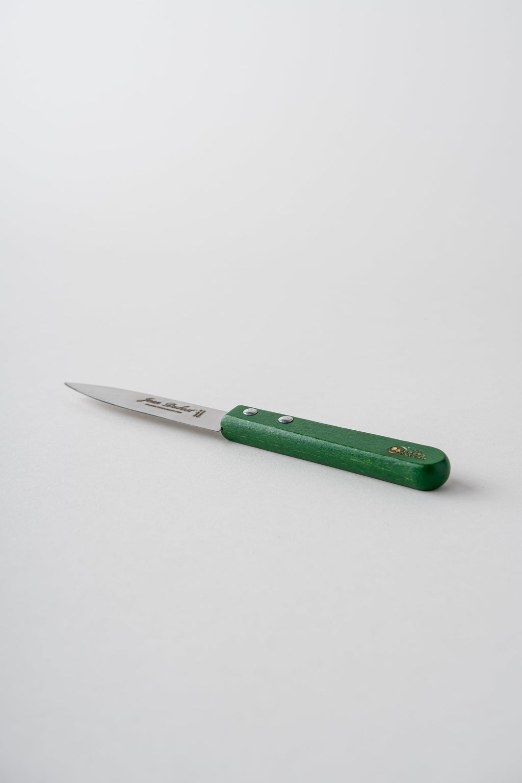 June Paring Knife with Beechwood Handle - Green