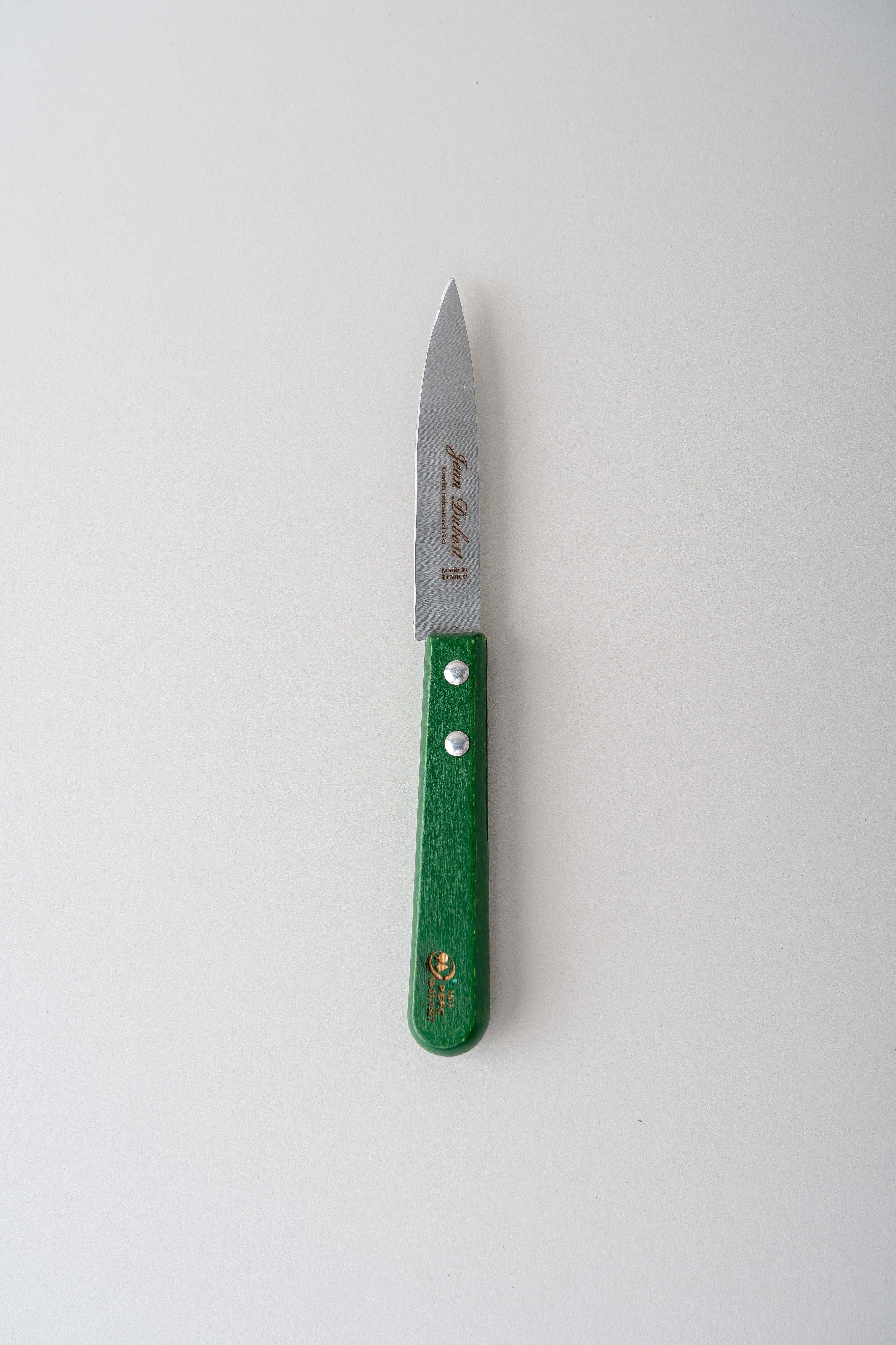 June Paring Knife with Beechwood Handle - Green