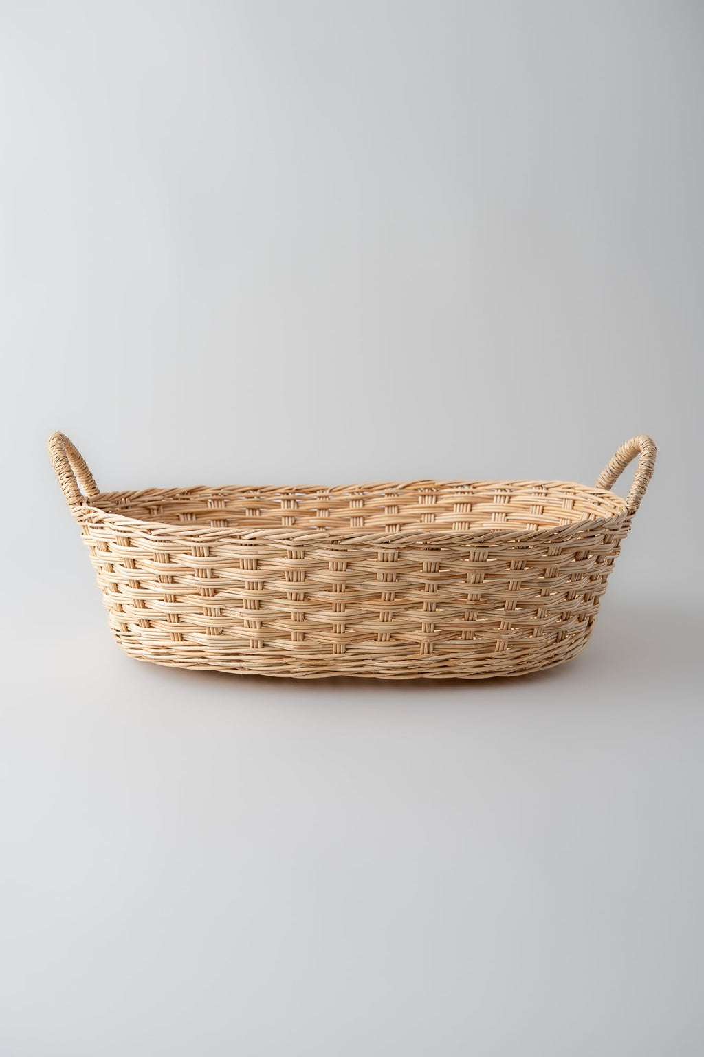 Rattan Oval Tray with Handles