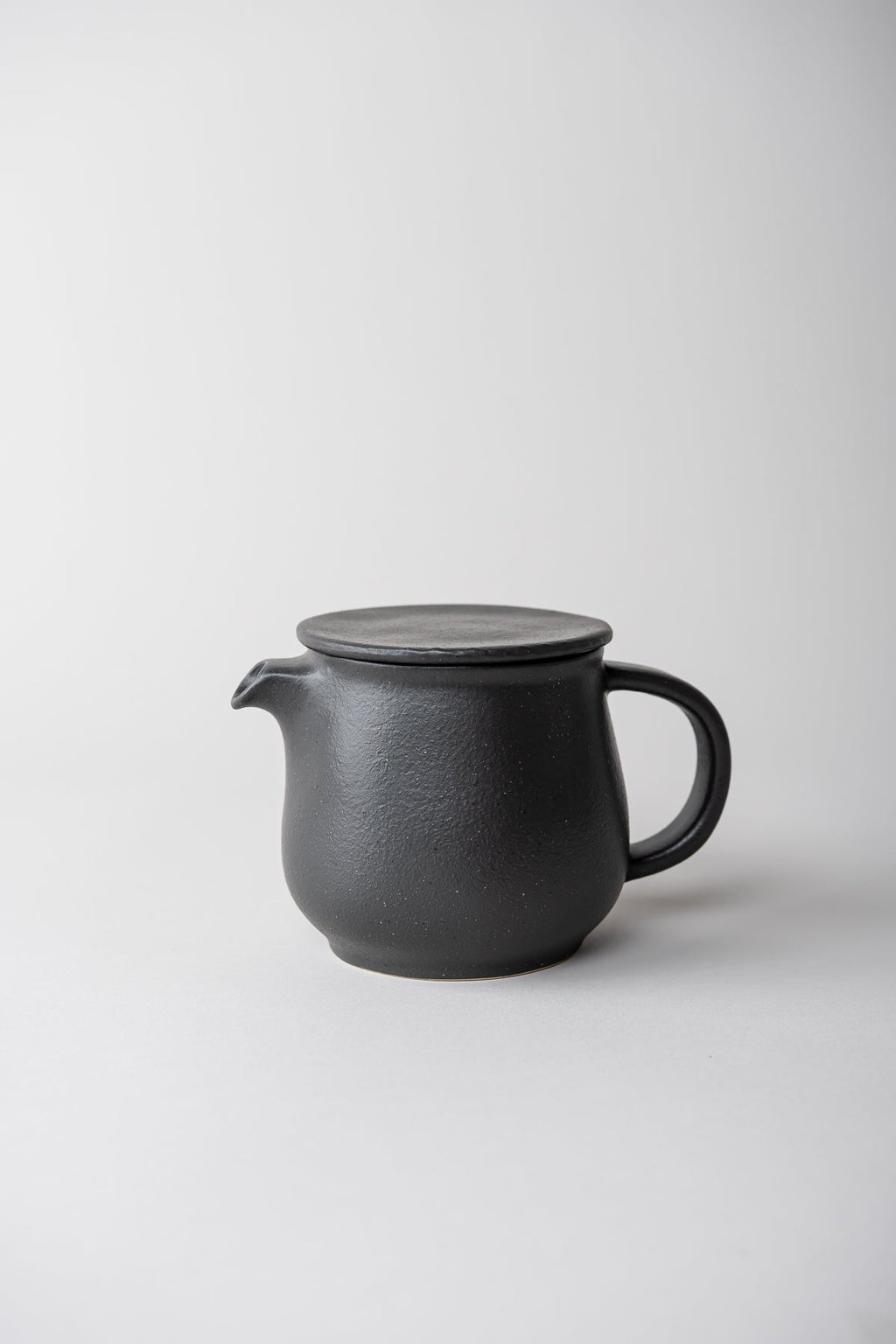 June Black Ceramic Teapot With Infuser