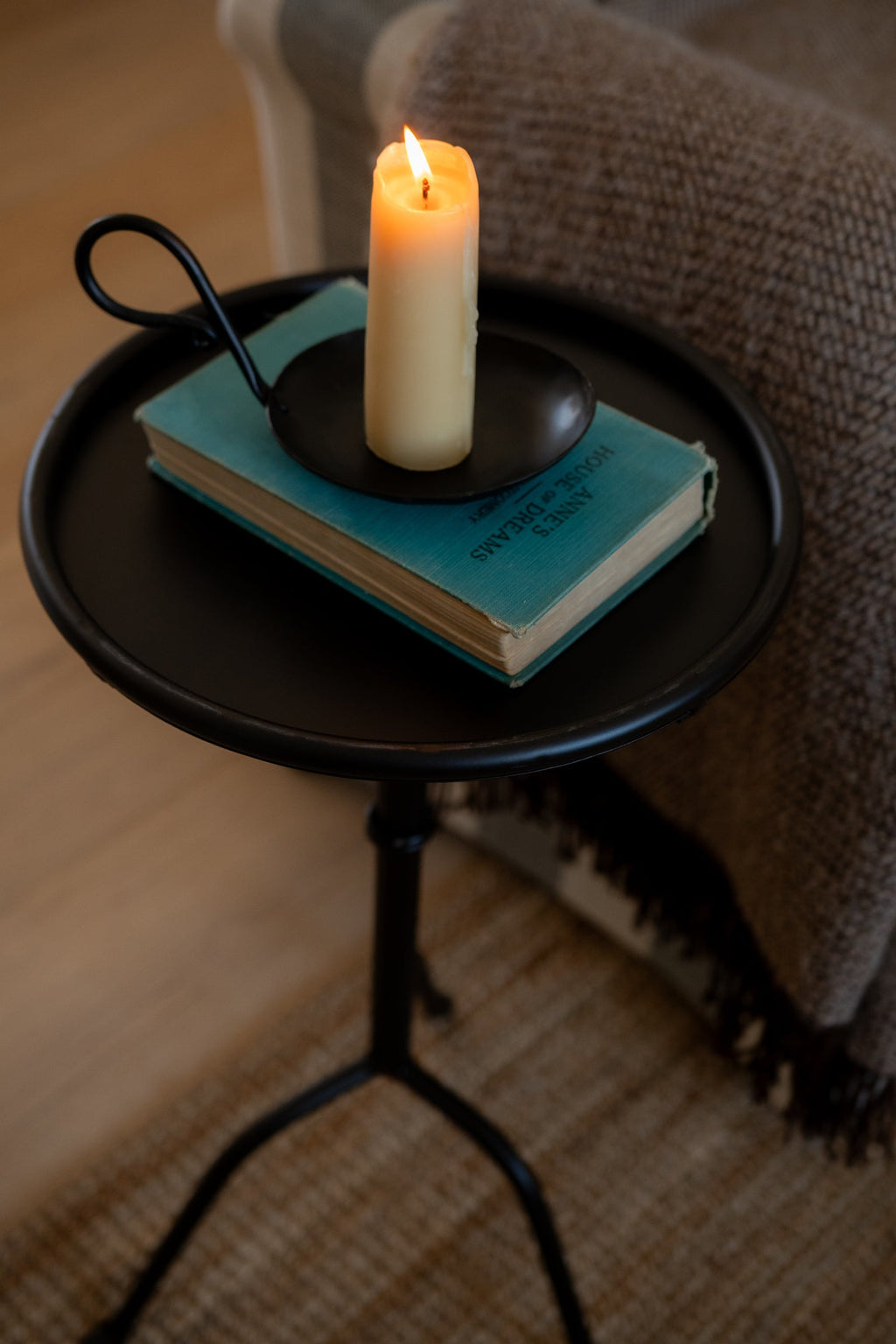 June Round Metal Side Table