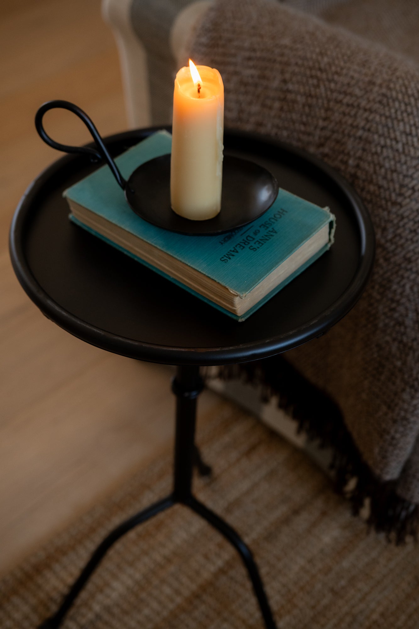 June Round Metal Side Table