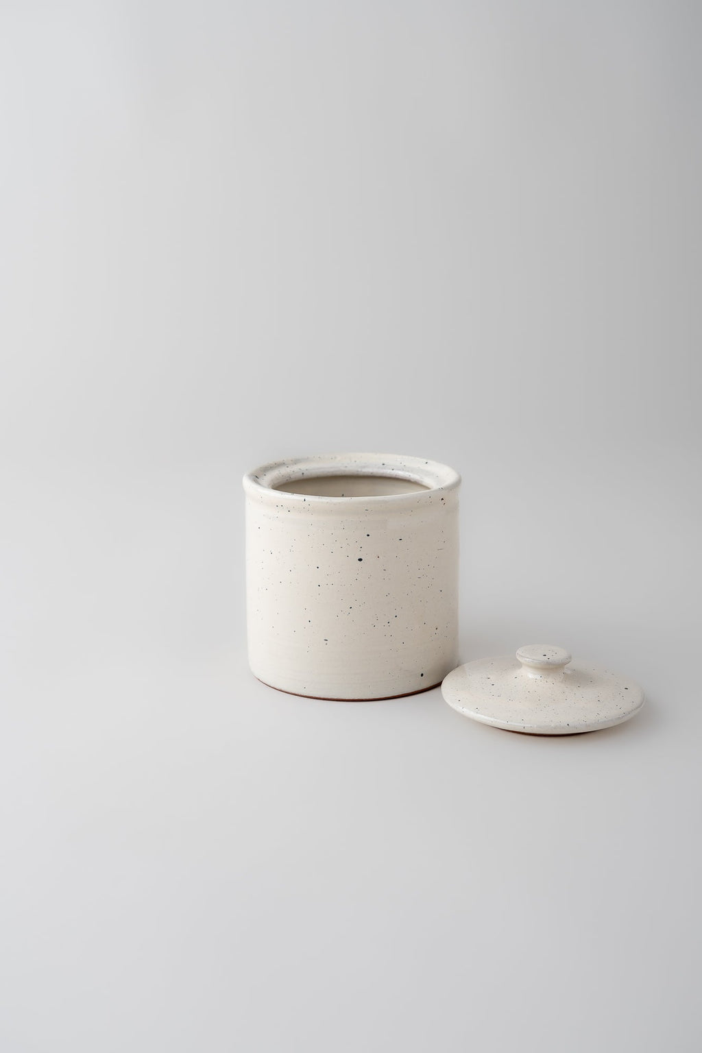 June Speckled Stoneware Canister with Lid