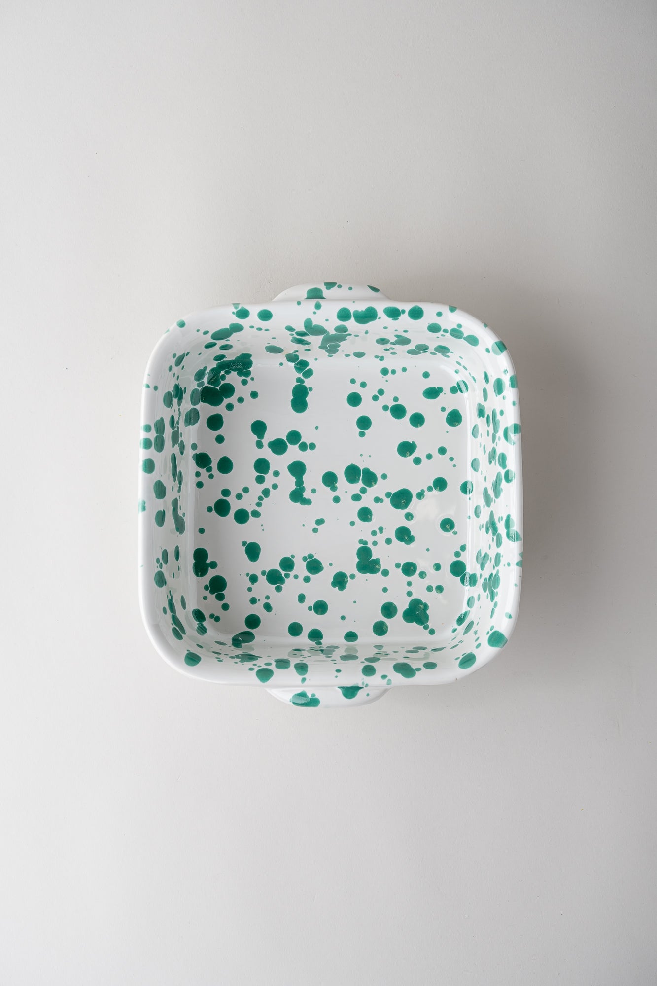 Splatterware Square Baker - Seafoam