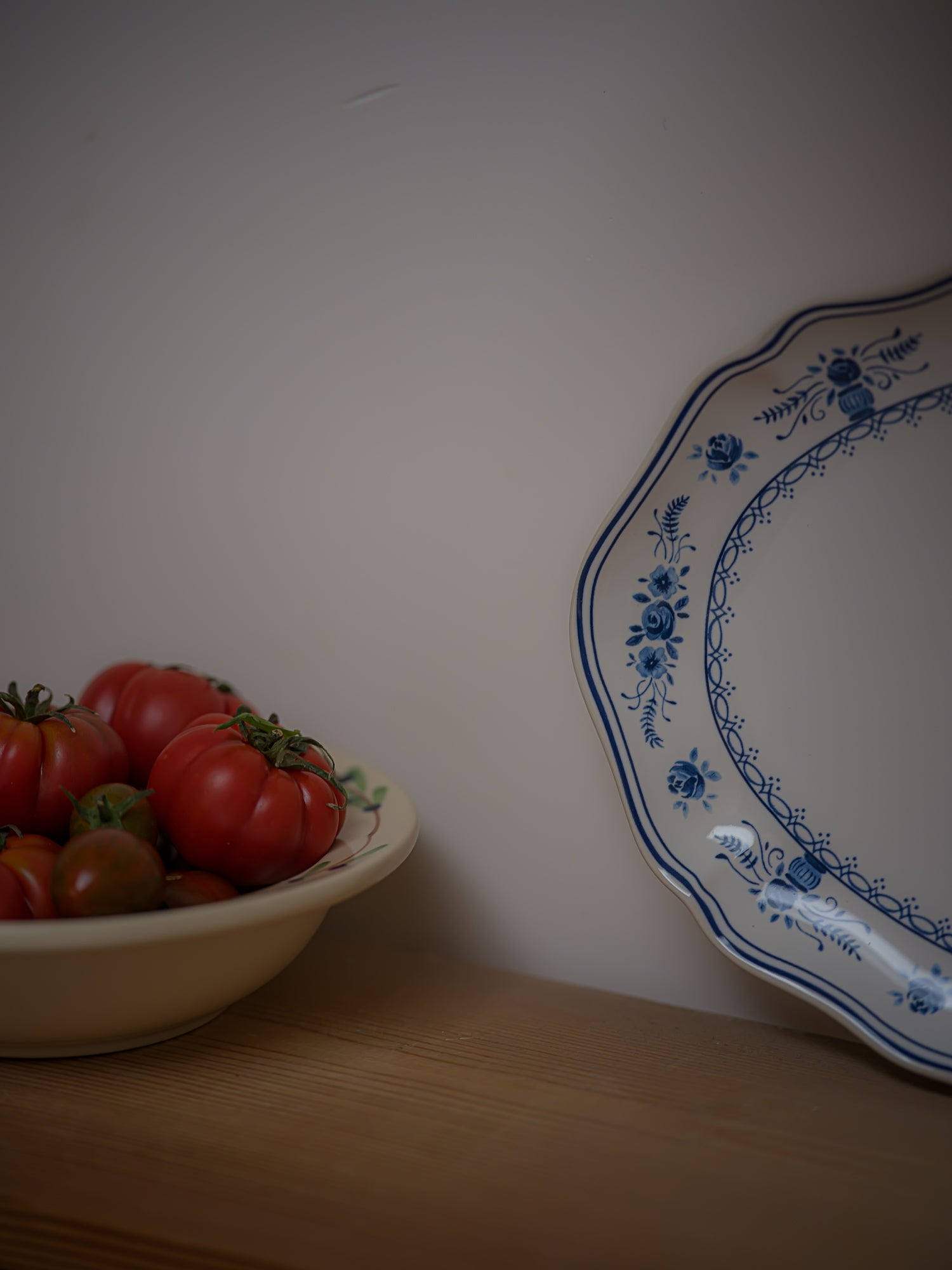 June Vila Blue Oval Platter - Medium