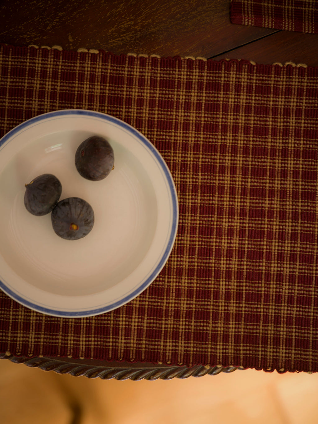 June Cotton Placemat and Napkin Set - Nutmeg