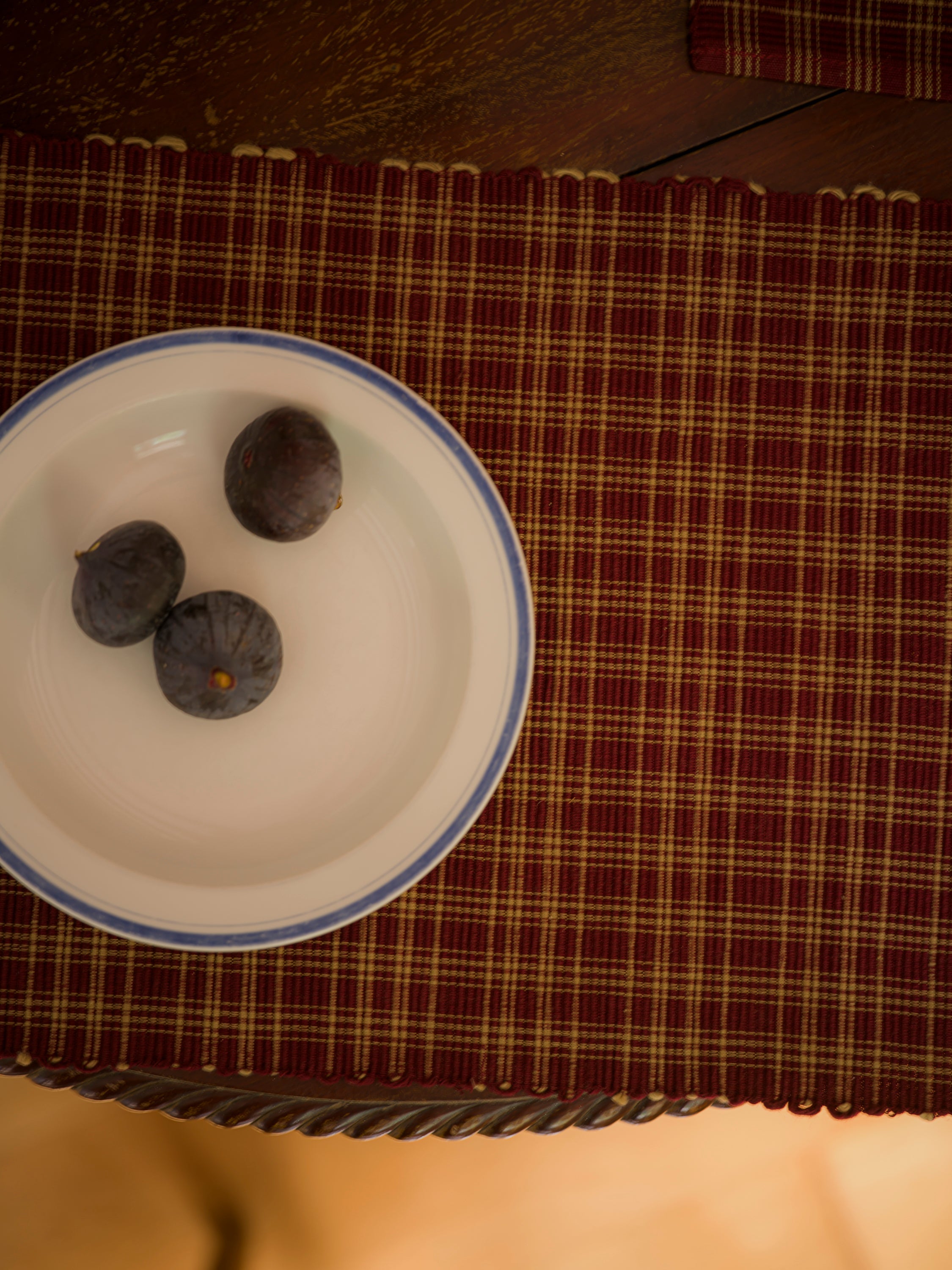 June Cotton Placemat and Napkin Set - Nutmeg