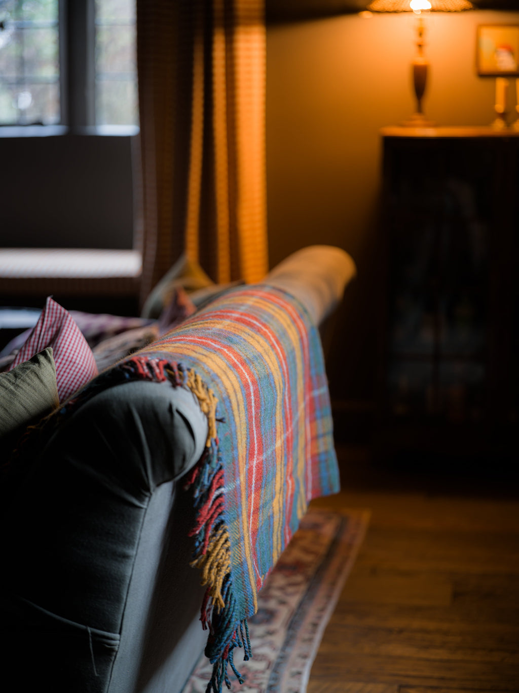 June Tartan Wool Blanket - Antique Buchanan