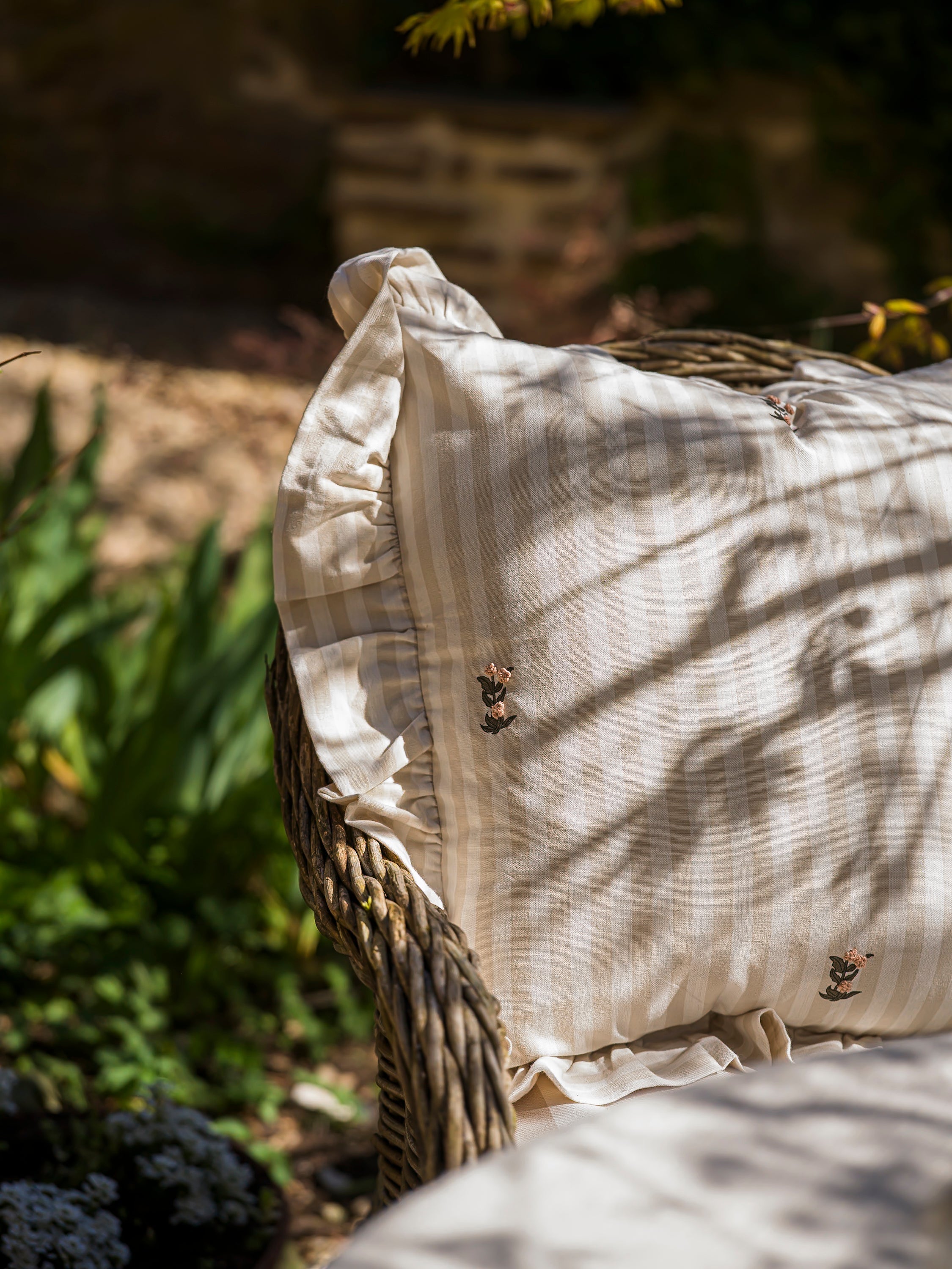 June Ruffled Cushion Cover - Frances