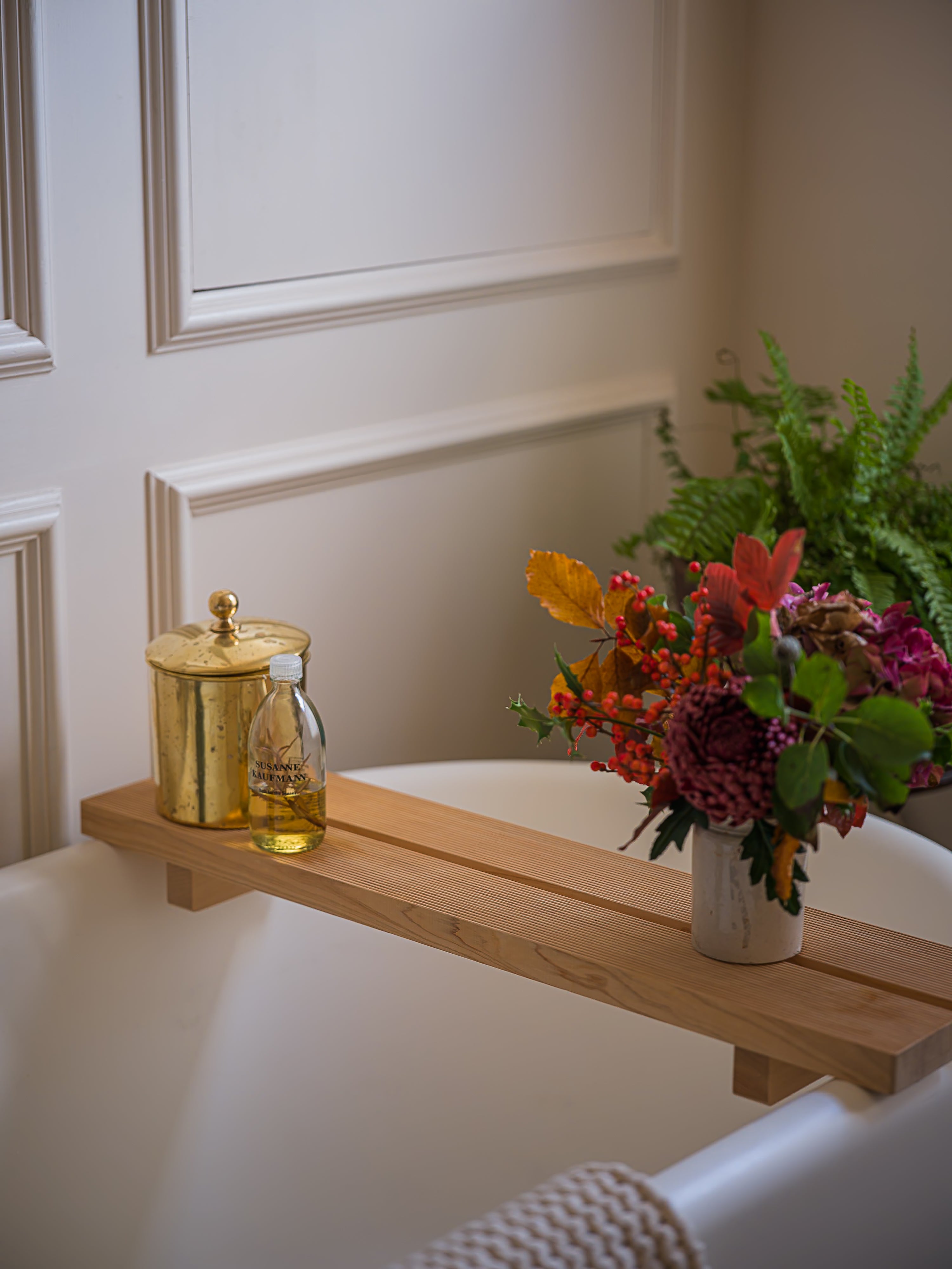 June Hinoki Tub Bench - Small
