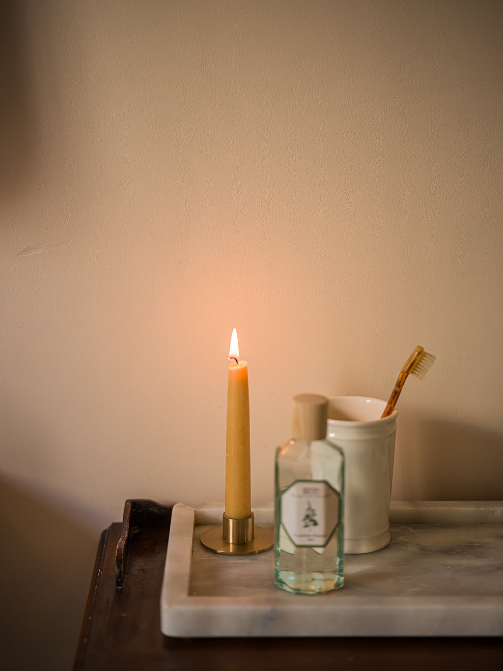 Brass Candle Holder - Flat Base