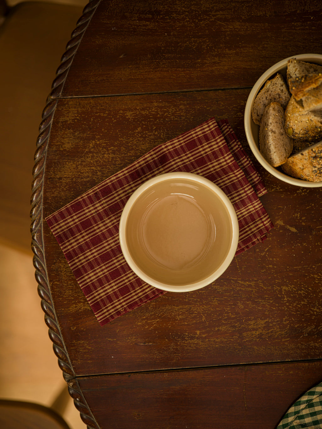 June Cotton Placemat and Napkin Set - Nutmeg