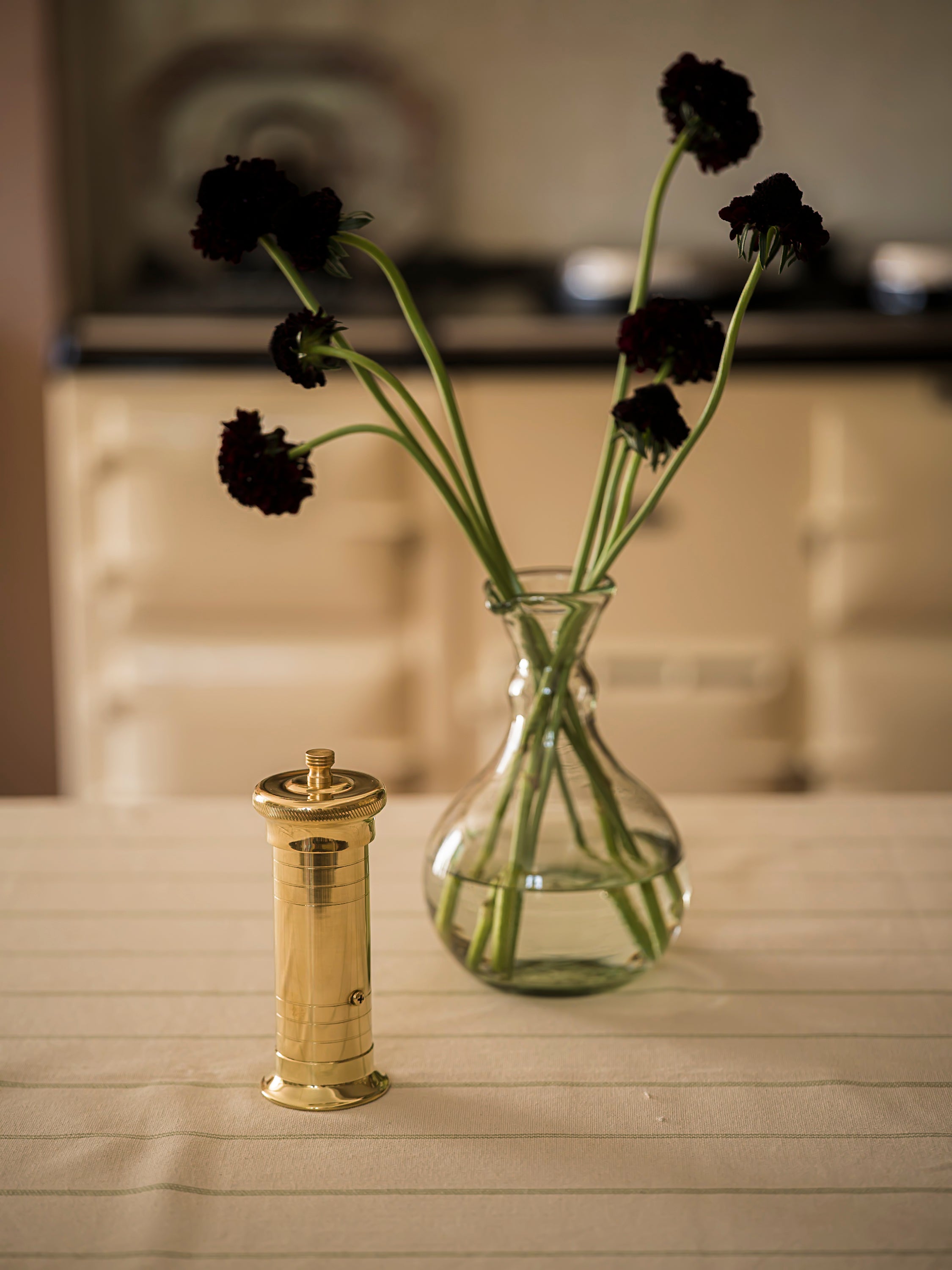 June Chef's Brass Pepper Mill - 8"