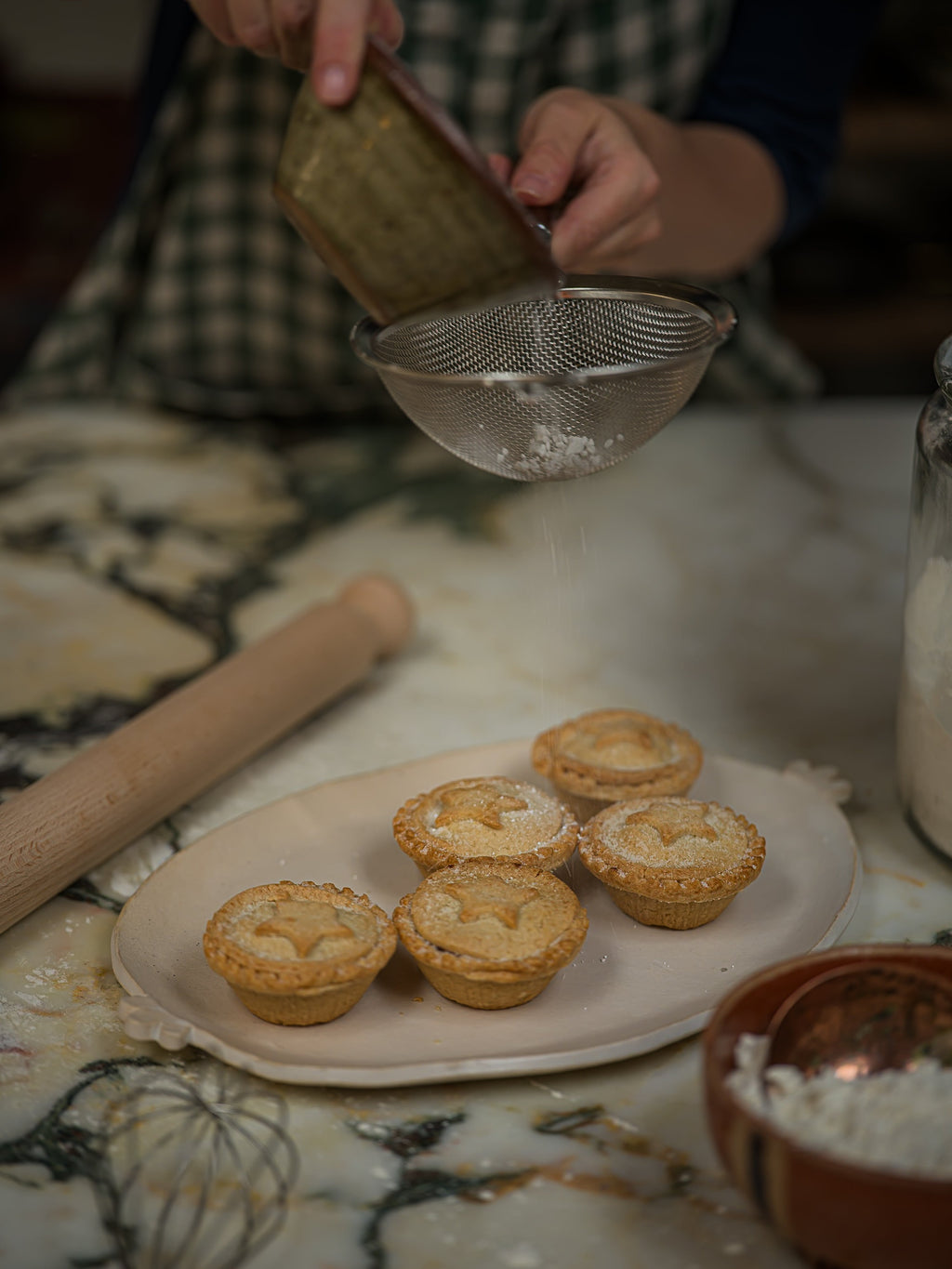 June Walnut Strainer