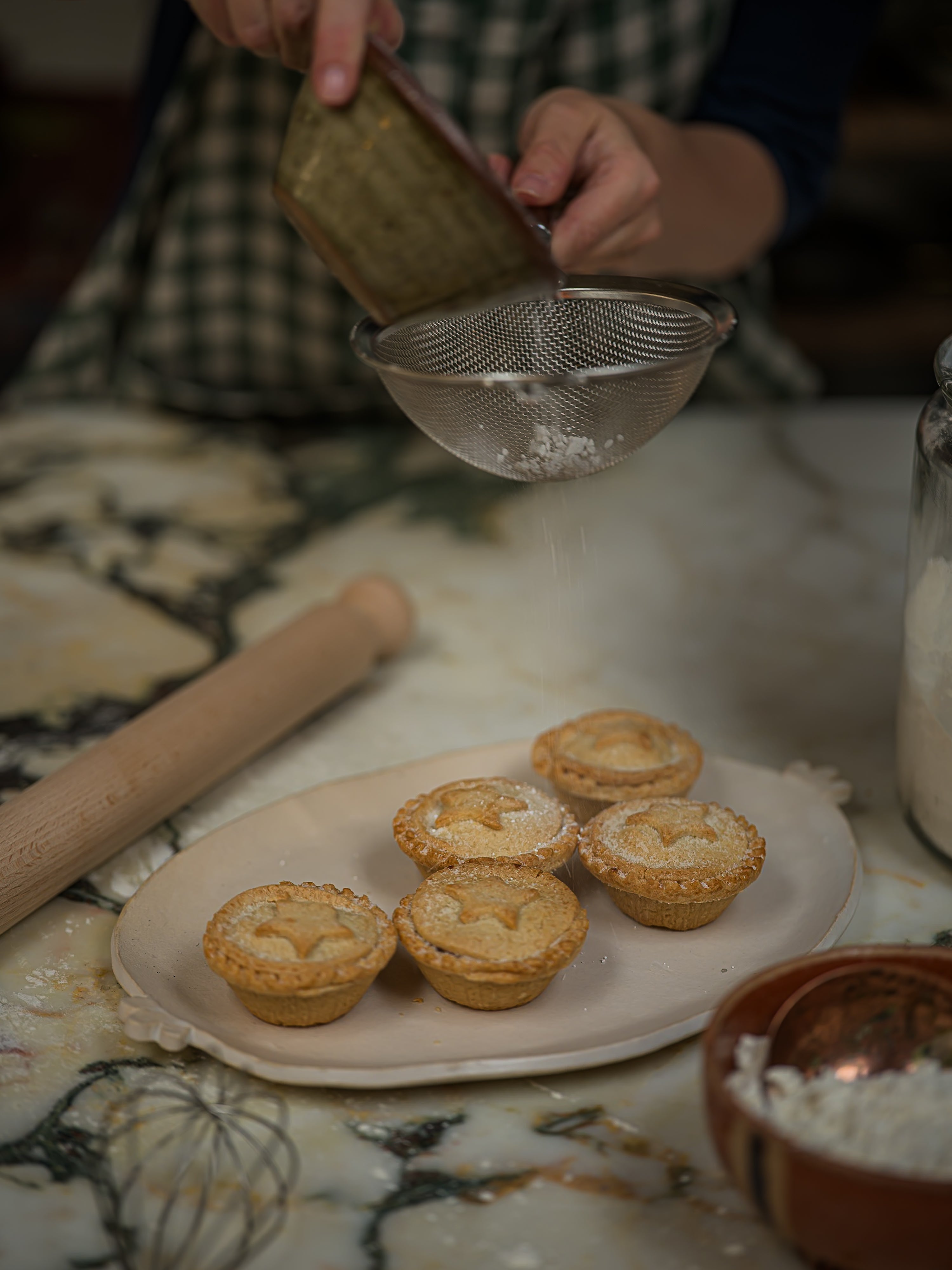 June Walnut Strainer