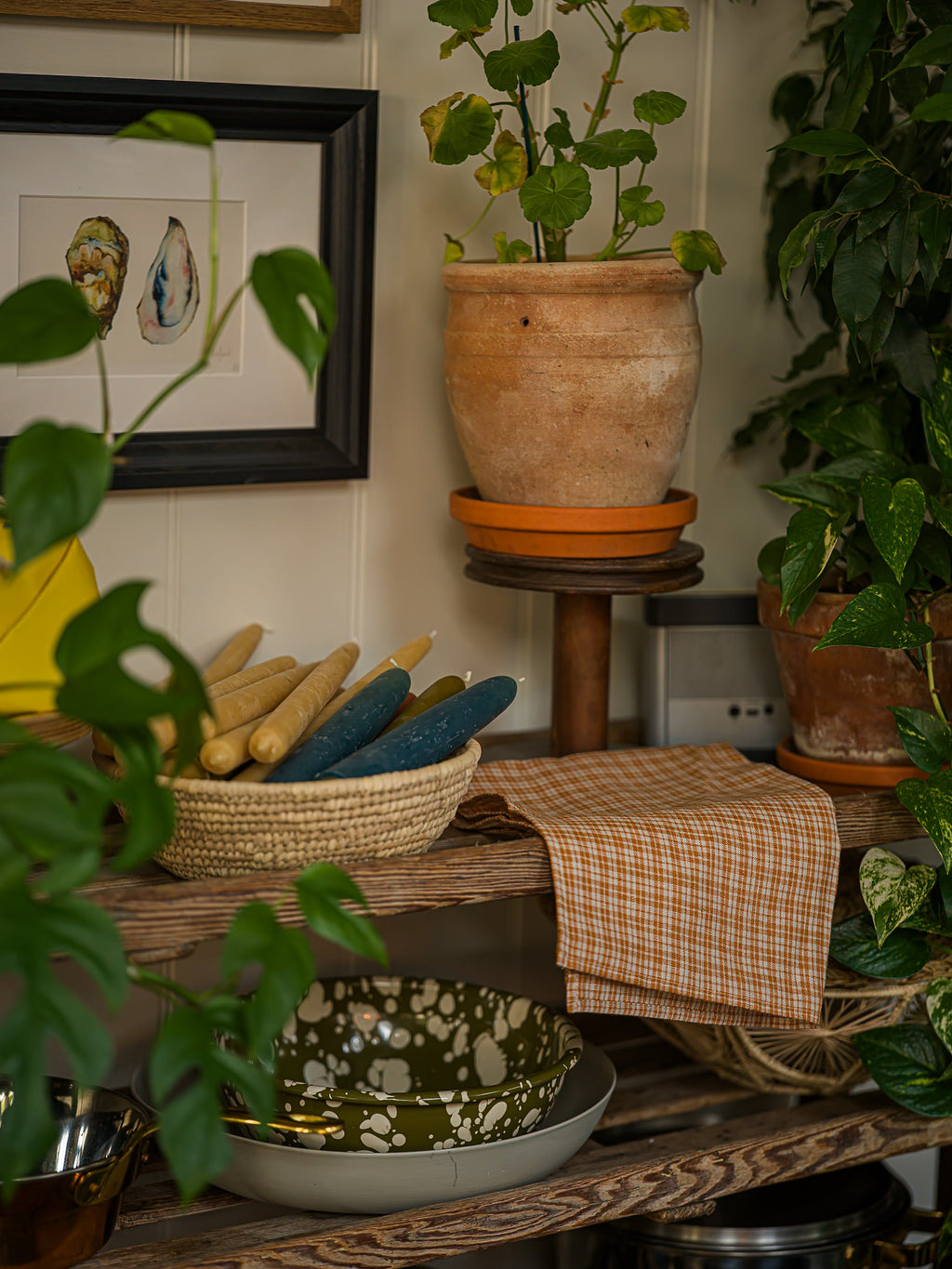 June Palm Bread Basket