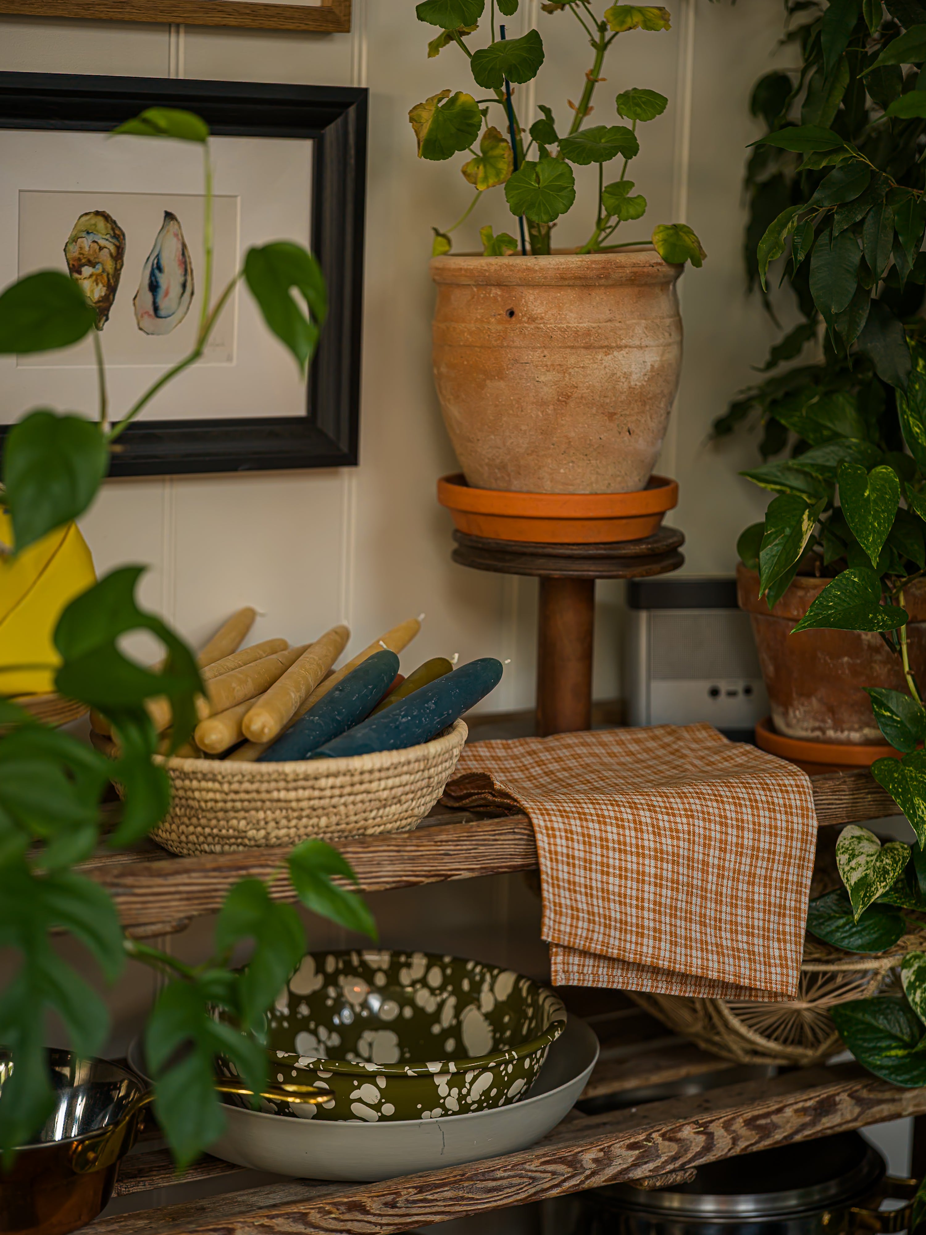 June Palm Bread Basket