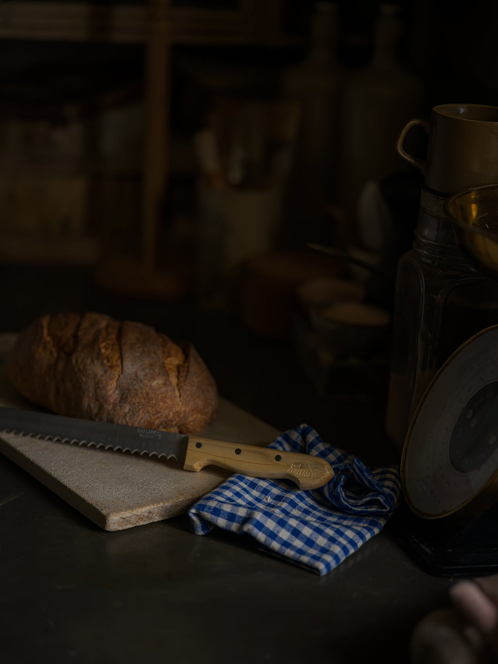 June Organic Cotton Napkins - Blue Check