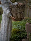 Rattan Round Hamper Basket - Medium