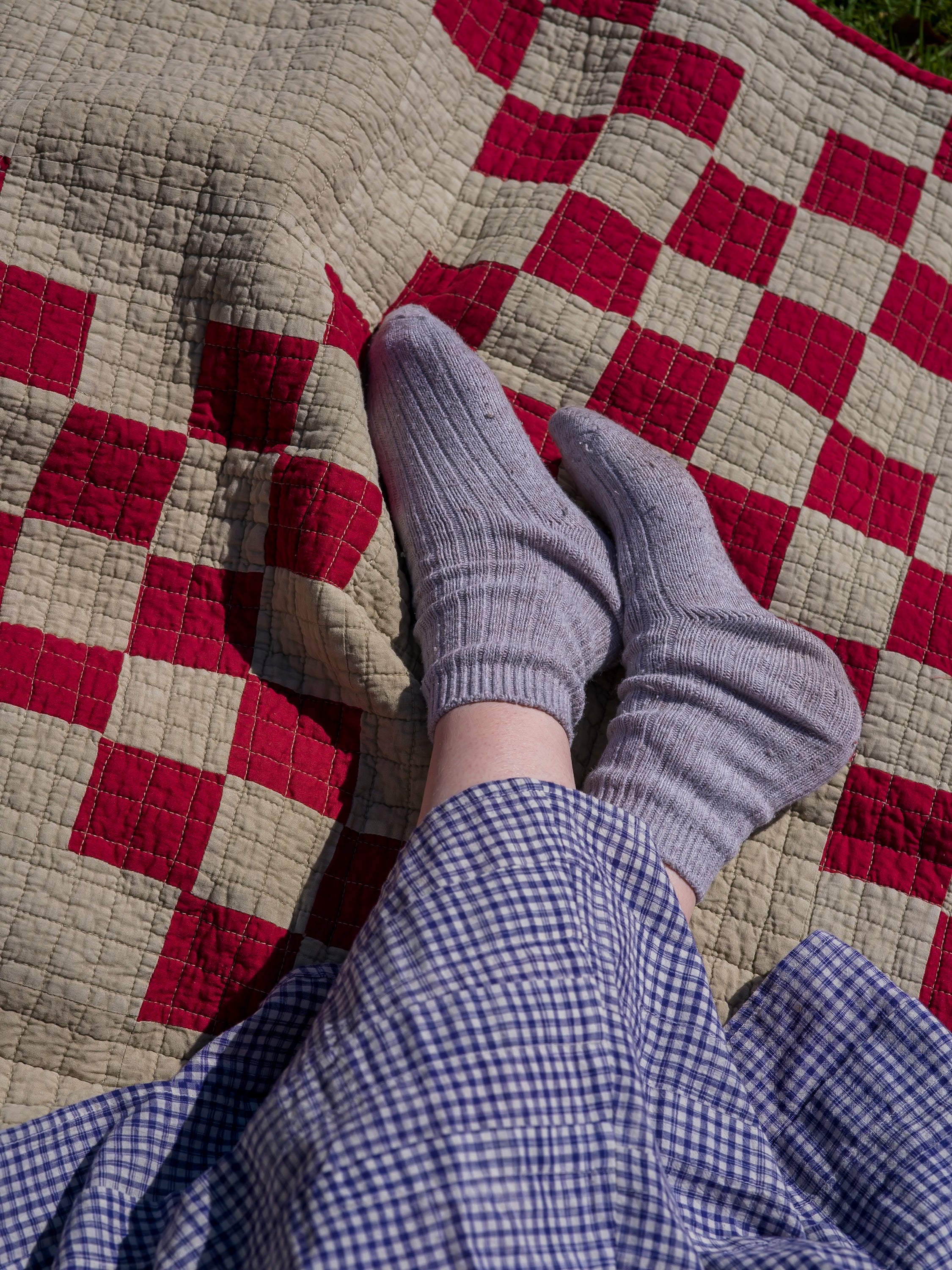 June Patchwork Quilt - Red