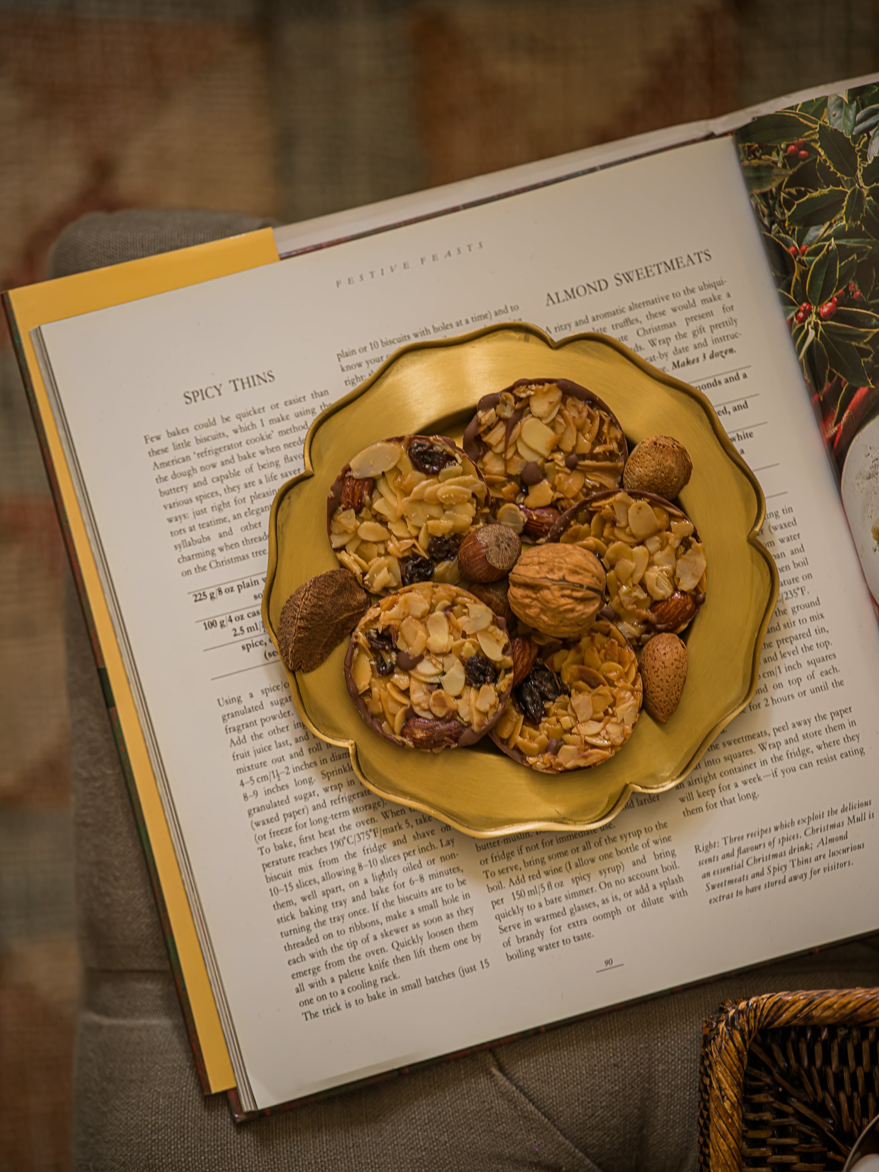 Brass Floral Dish