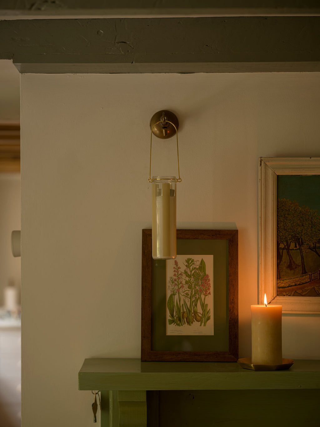 June Beeswax Pillar Candles