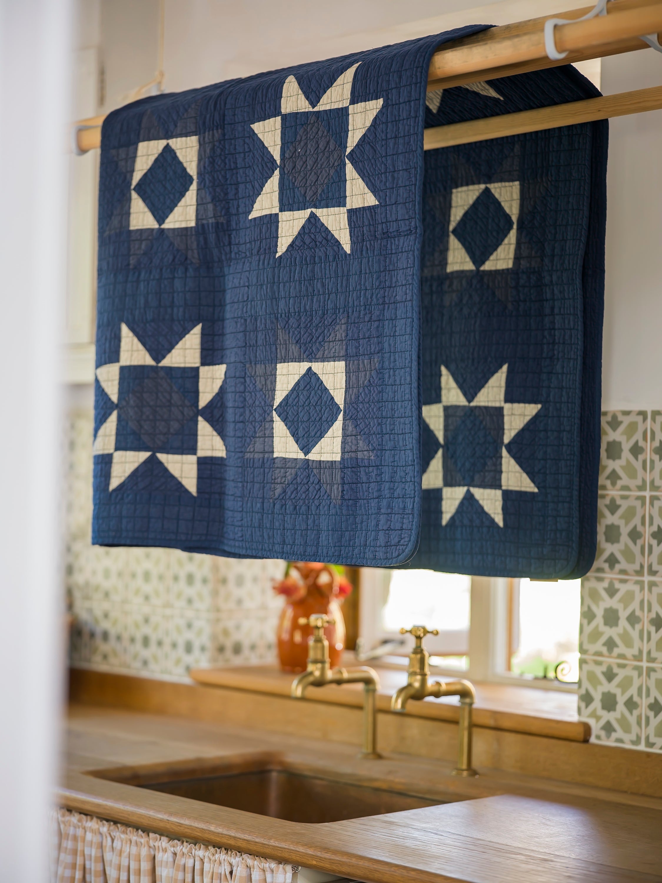 Patchwork Quilt - Blue