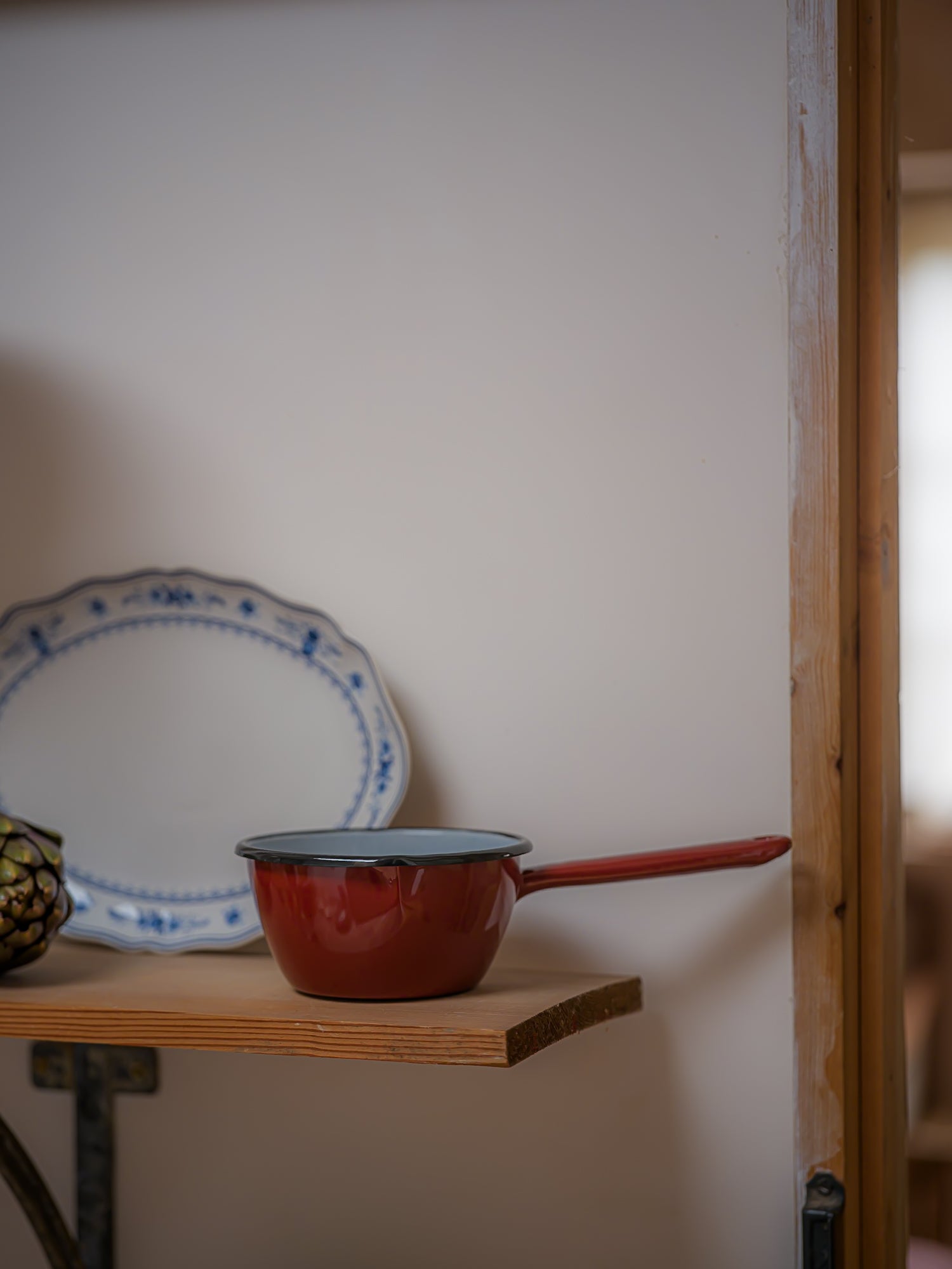 Enamel Saucepan - Chestnut