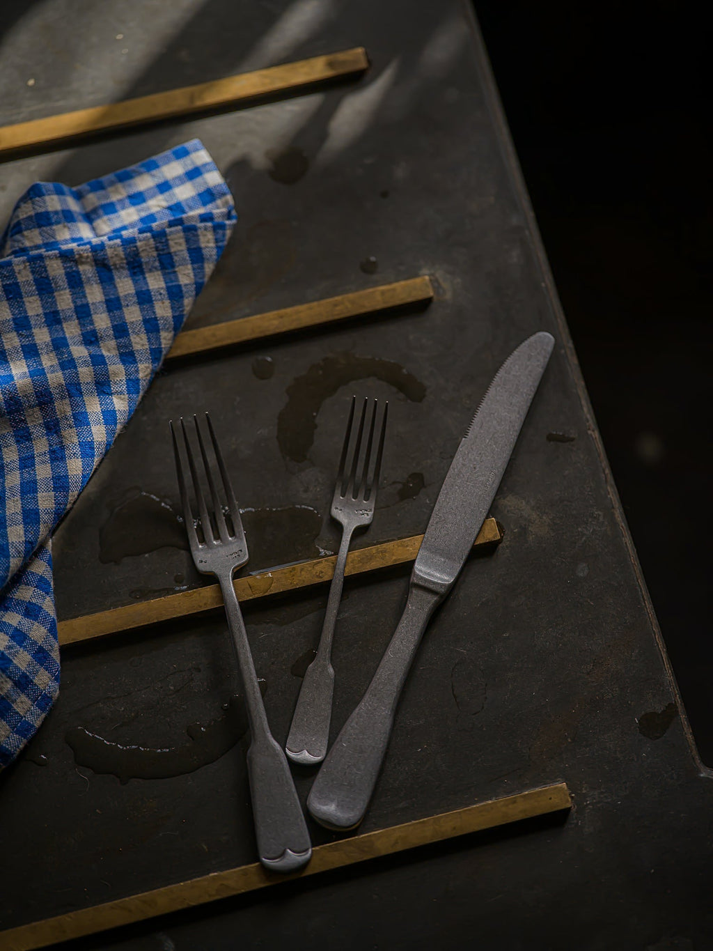 June Stonewashed Cutlery Set - Lutece - 5 Piece Set