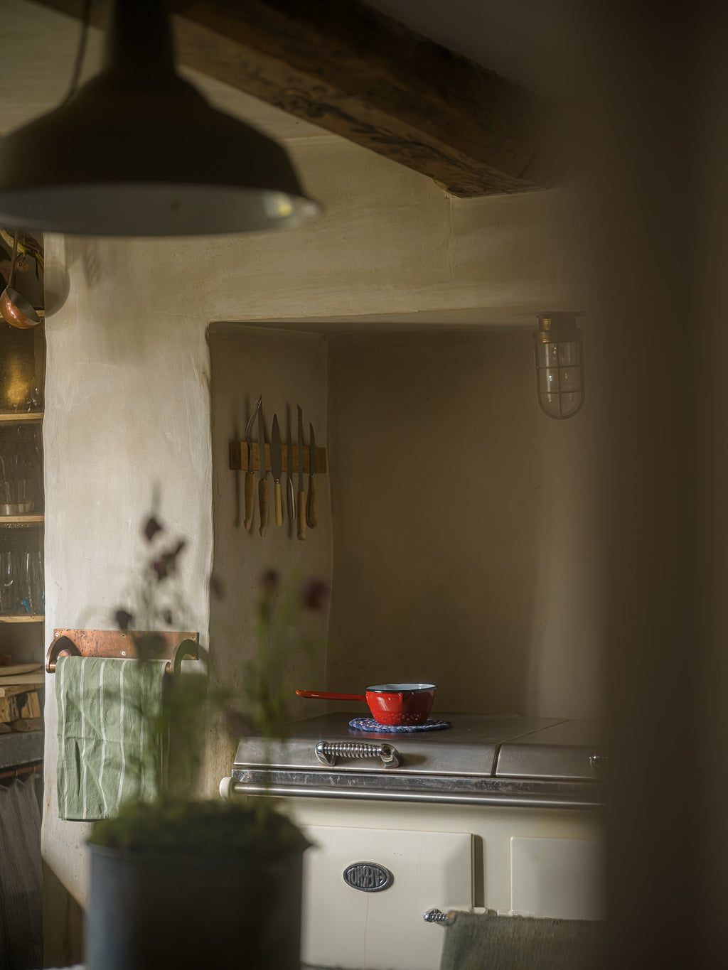 June Enamel Saucepan - Chestnut