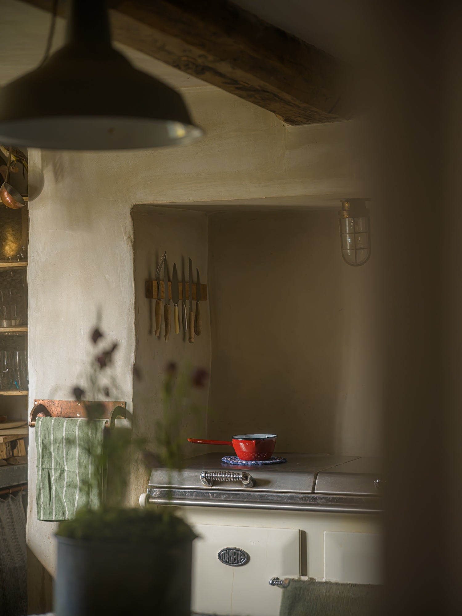 June Enamel Saucepan - Chestnut