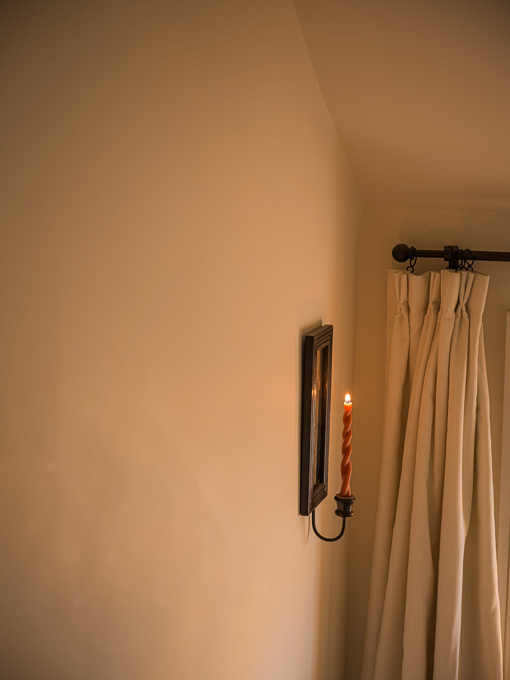 Twisted Beeswax Taper - Terracotta