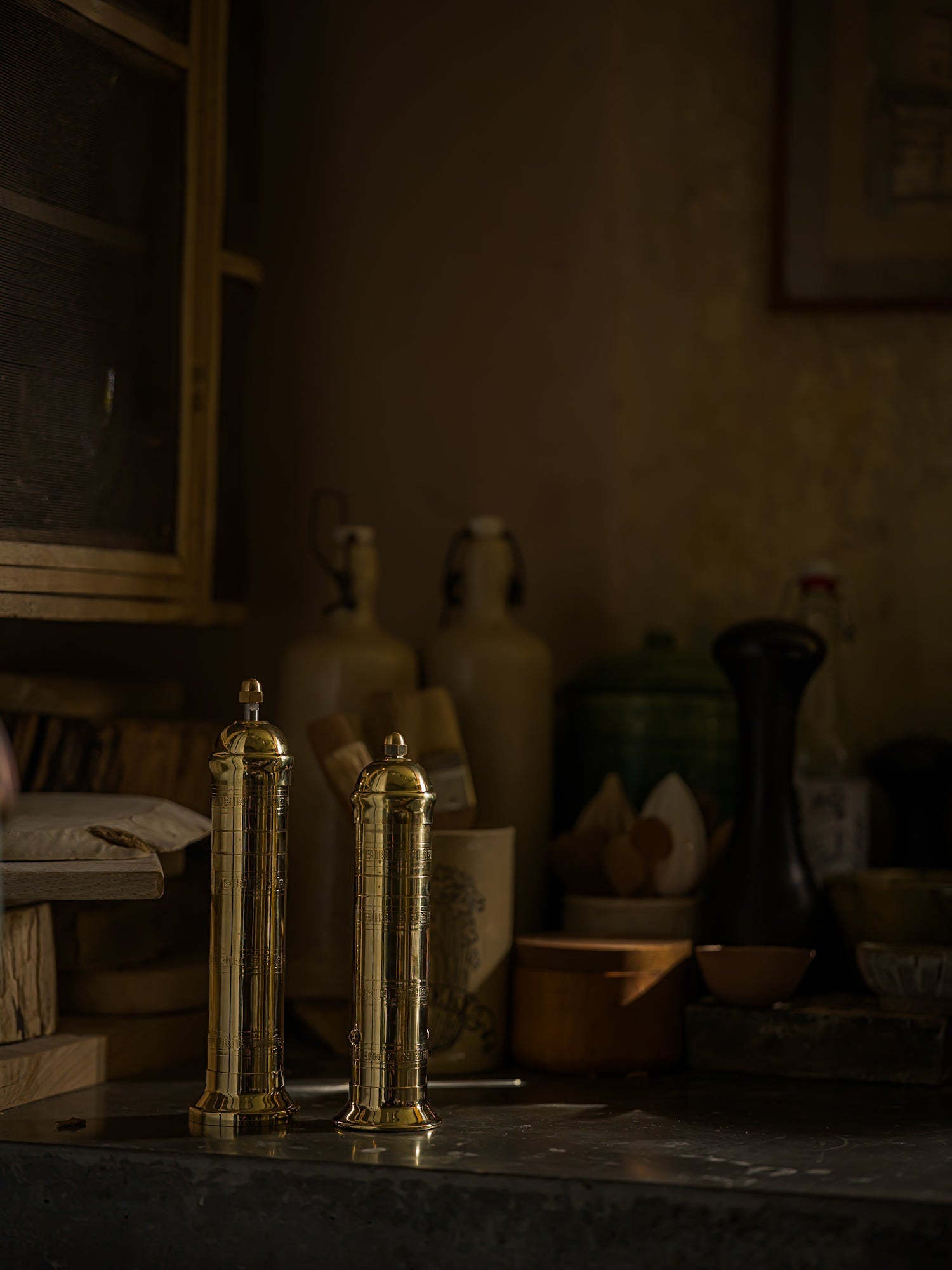June Alexander Brass Pepper Mill
