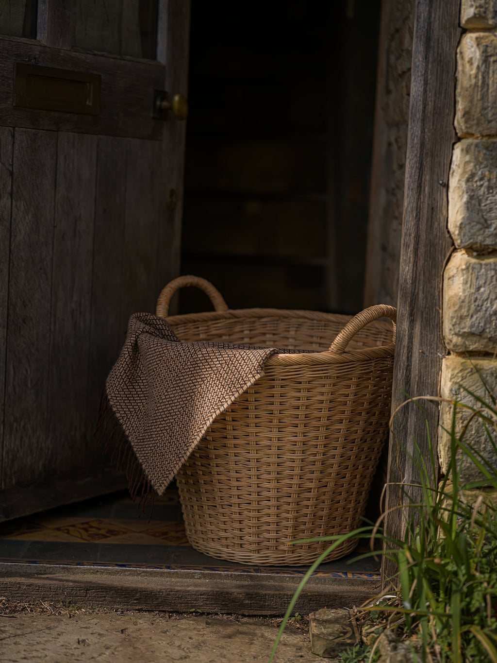 Large Round Hamper Basket