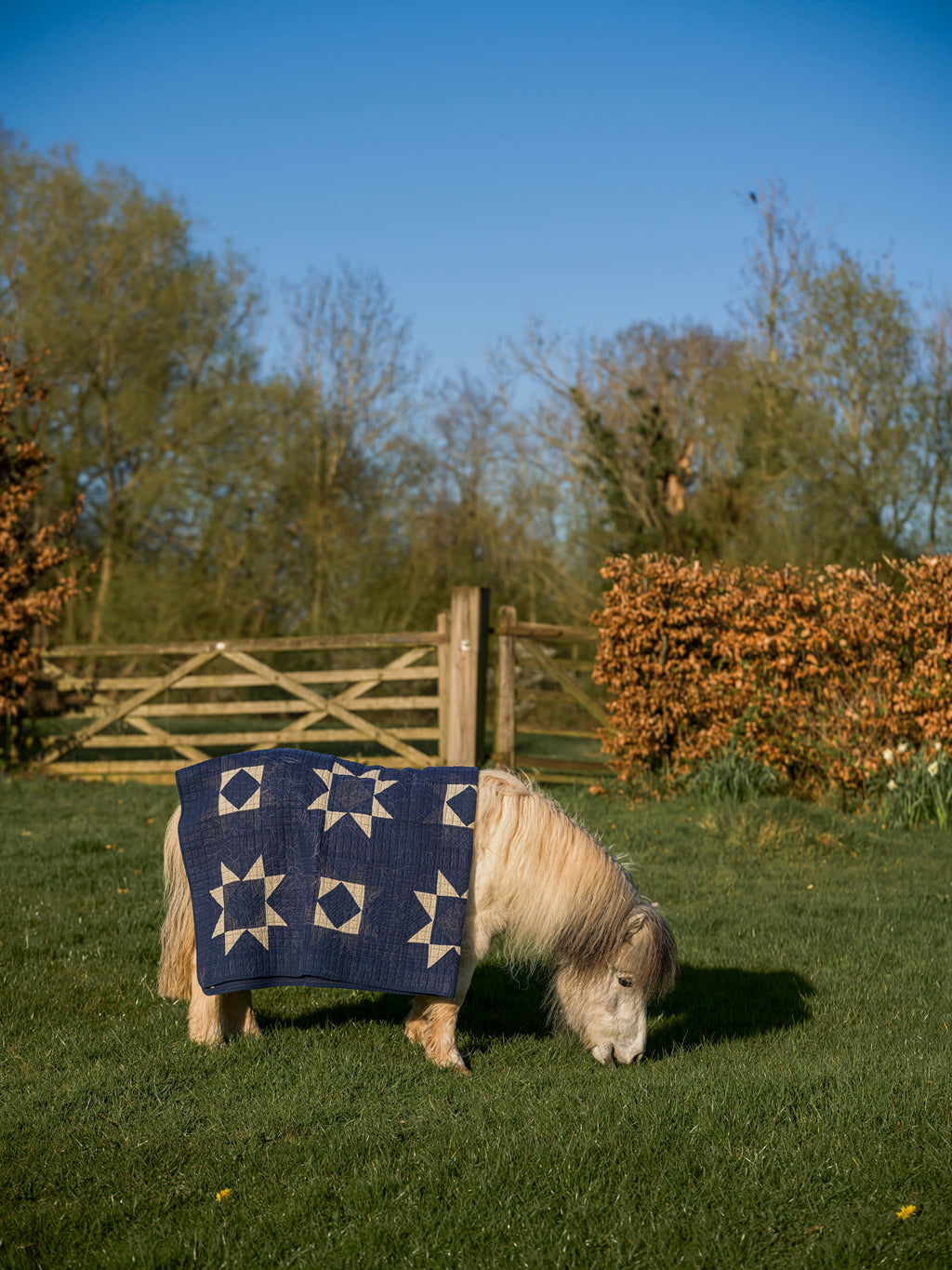 June Patchwork Quilt - Blue
