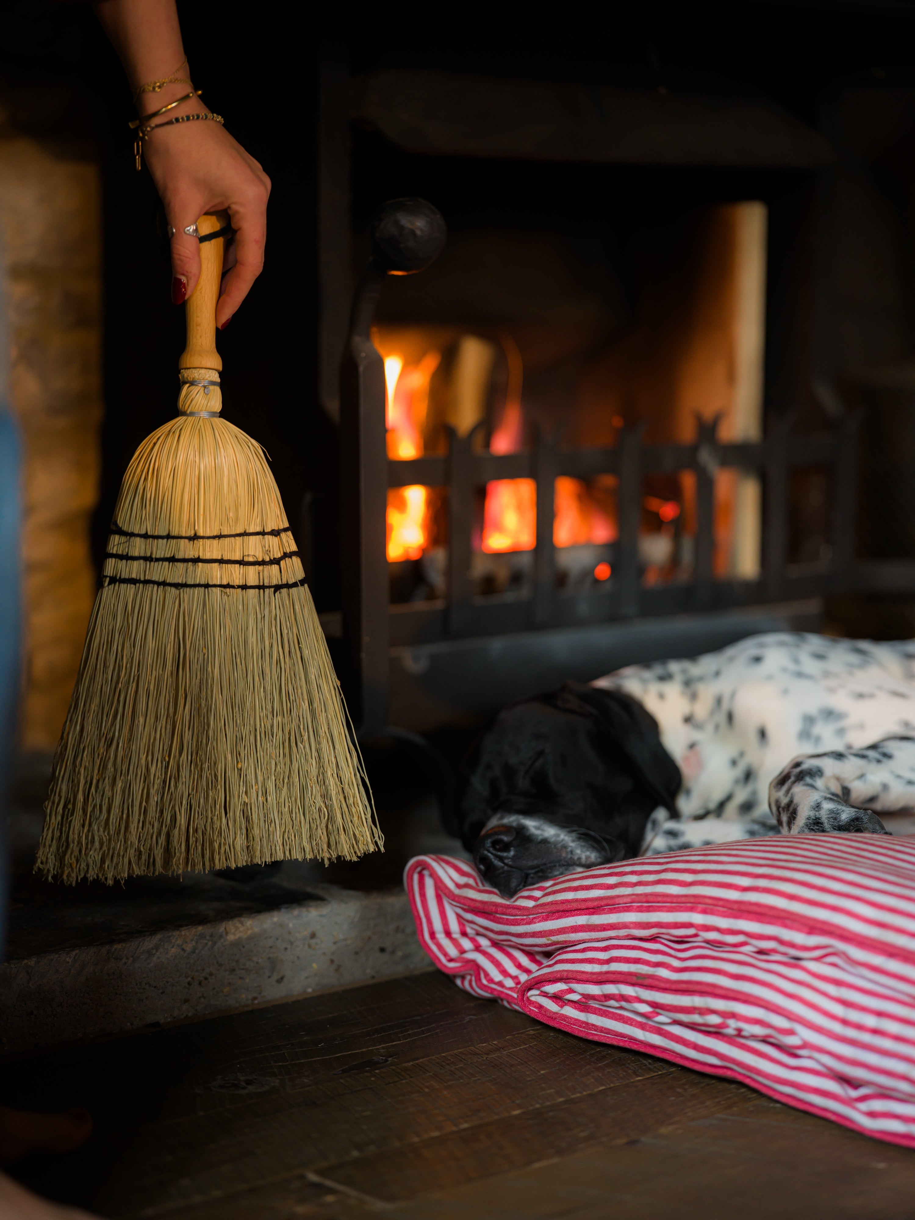 June Rice Straw Hand Brush