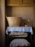 large oval hamper basket