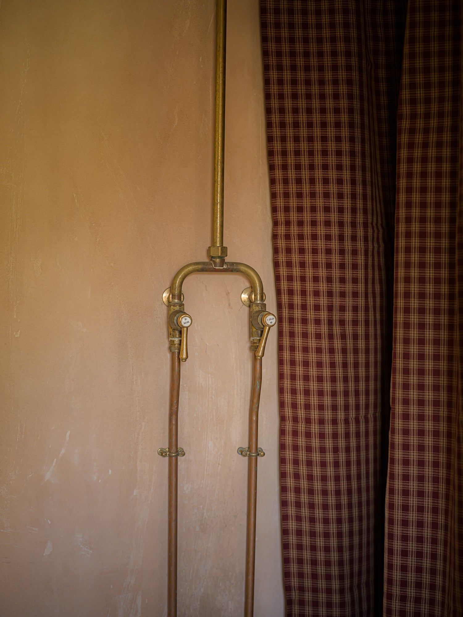 June Sturbridge Shower Curtain - Cranberry