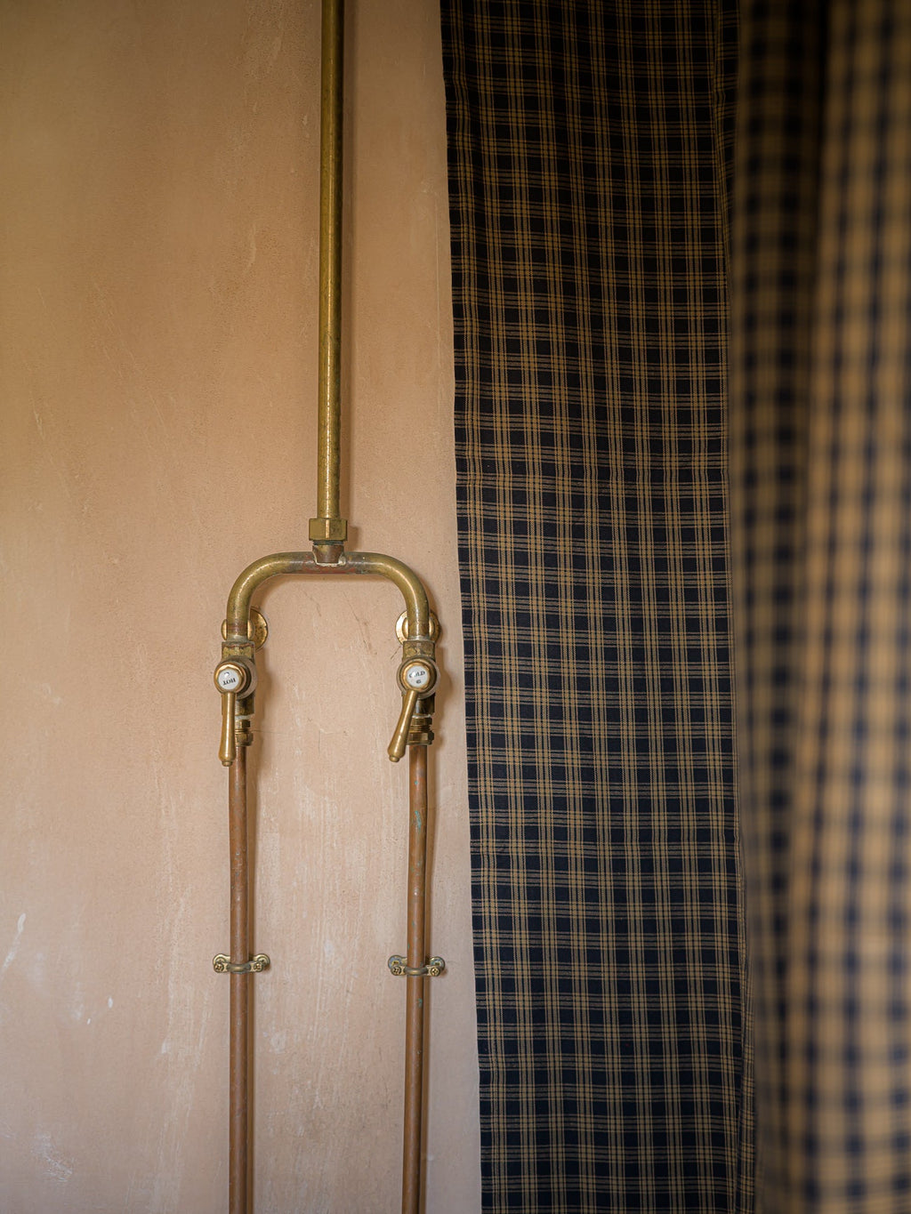 June Sturbridge Shower Curtain - Navy
