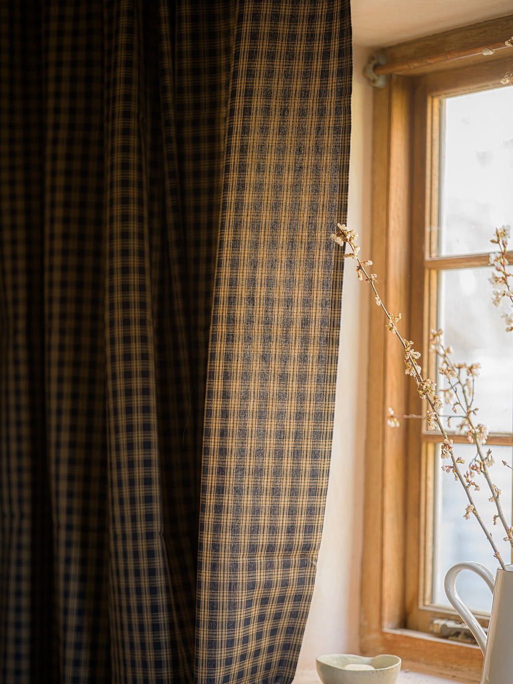 June Sturbridge Shower Curtain - Navy