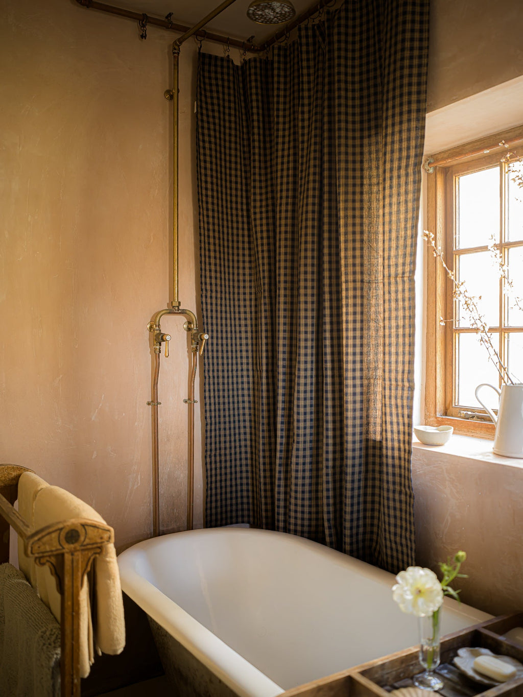 Sturbridge Shower Curtain - Navy