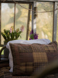 Heritage Patchwork Cushion Cover - Rosewood