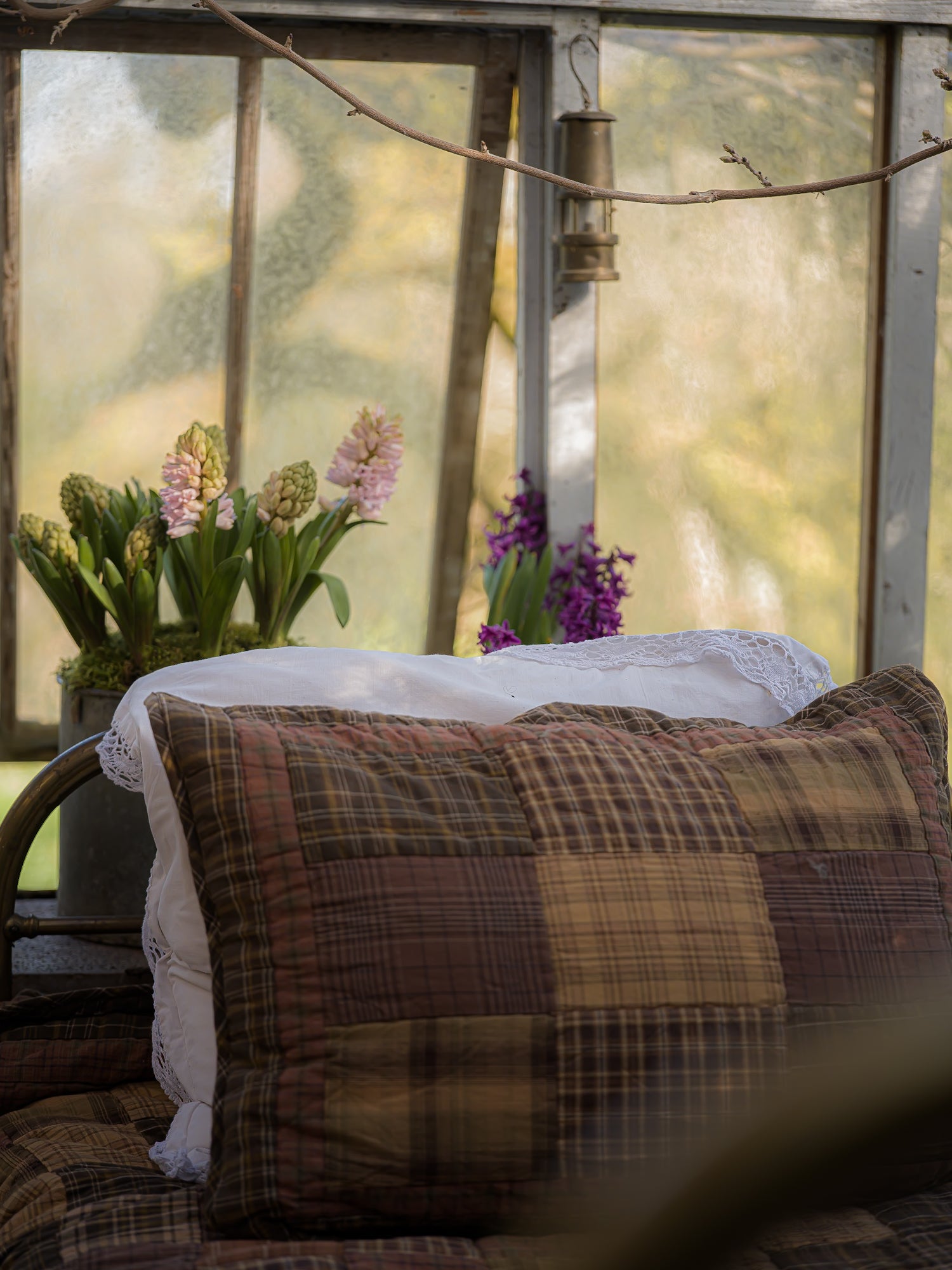 Heritage Patchwork Cushion Cover - Rosewood