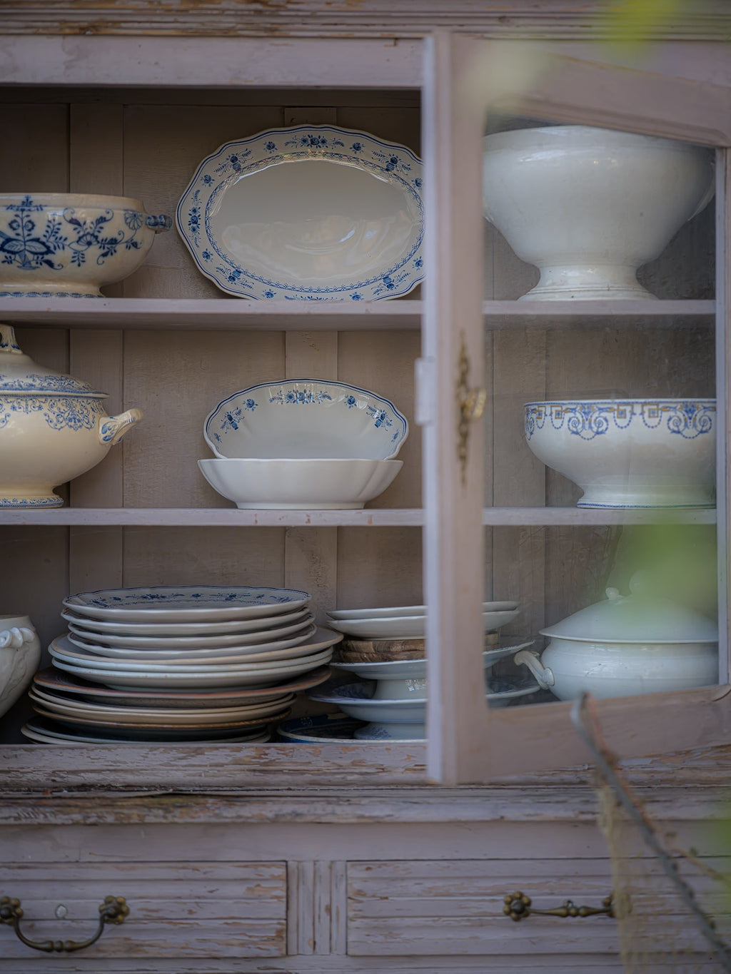 June Vila Blue Oval Platter - Medium
