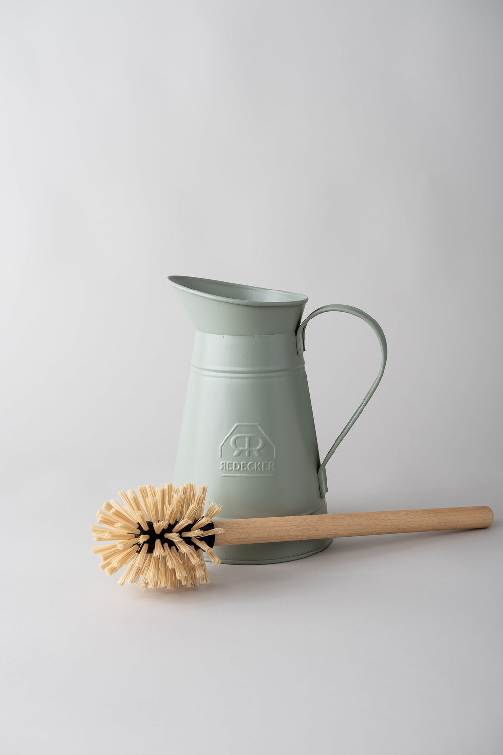 June Toilet Brush with Metal Holder - Green