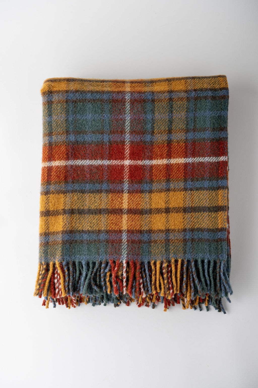 June Tartan Wool Blanket - Antique Buchanan