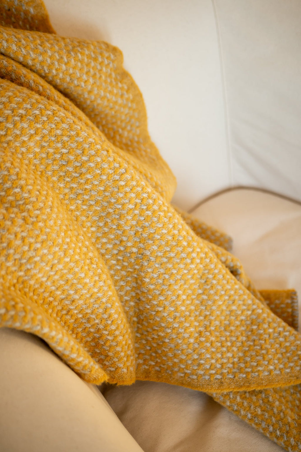 June Twill Wool Blanket - Mustard